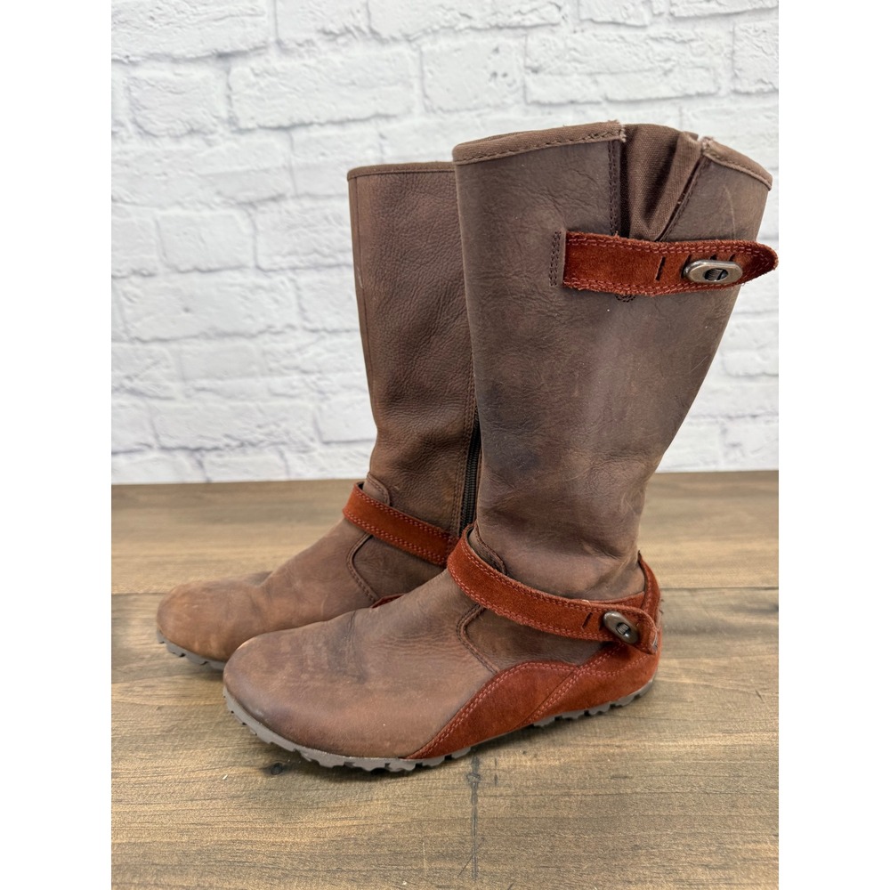 Merrell Haven Autumn Women's Side Zip Suede Leather Waterproof Boots Size 6